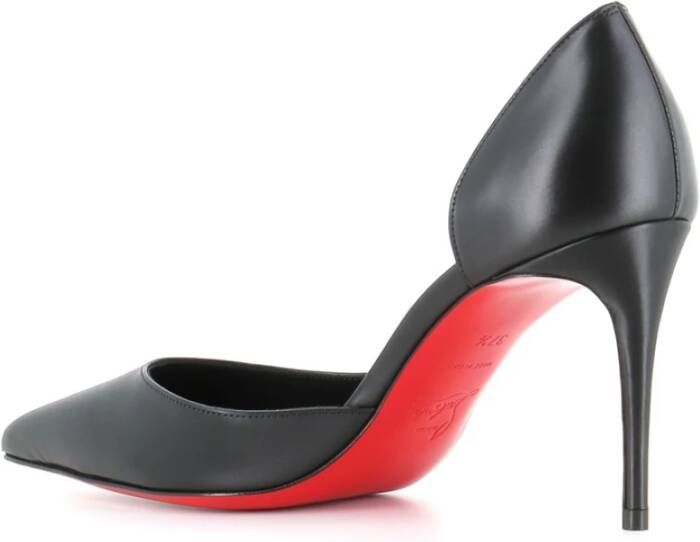 Christian Louboutin Zwarte leren hakken Black Dames