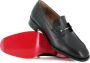 Christian Louboutin Zwarte leren mocassin met zilveren speld Black Heren - Thumbnail 2