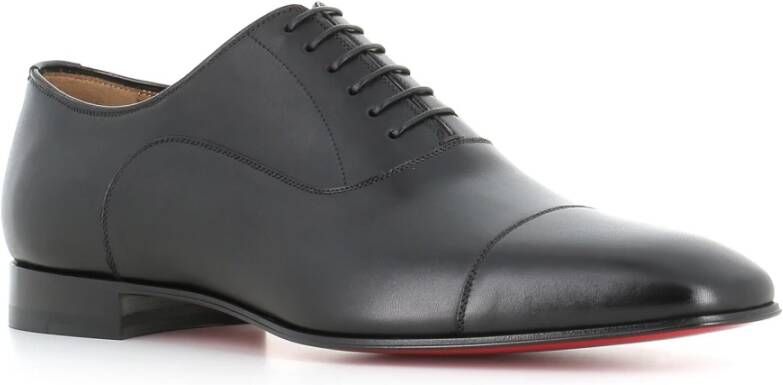 Christian Louboutin Zwarte Oxford Platte Schoenen Black Heren