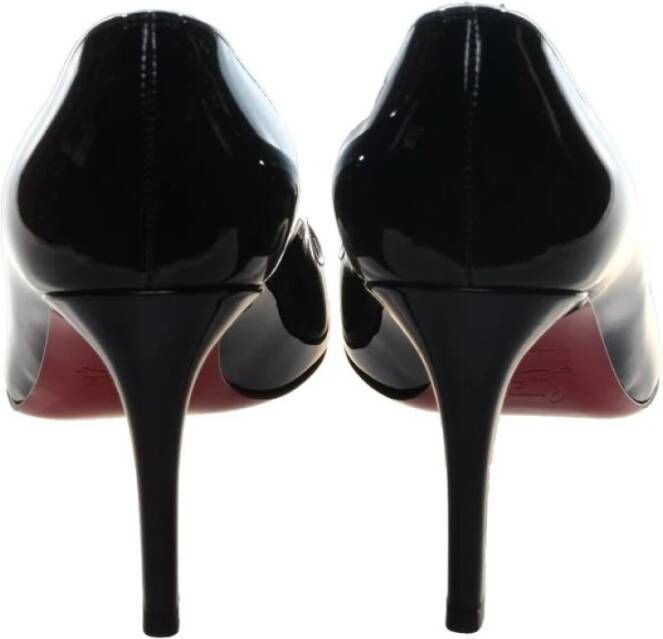 Christian Louboutin Zwarte Patentleren Hoge Hakken Pumps Black Dames