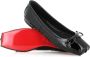 Christian Louboutin Zwarte platte ballerina schoenen met strik Black Dames - Thumbnail 2