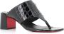 Christian Louboutin Zwarte Sandalen met Krokodillenprint Black Dames - Thumbnail 3