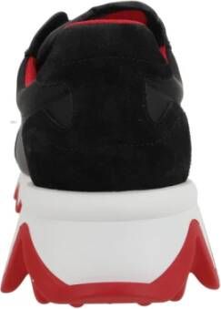 Christian Louboutin Zwarte Shark Platte Sneakers Black Heren