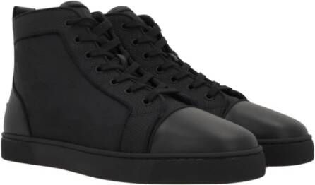 Christian Louboutin Zwarte Sneakers Hoge Top Louis Orlato Black Heren