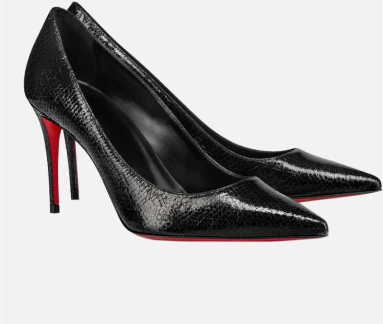 Christian Louboutin Zwarte Ster Leren Hak 85mm Black Dames