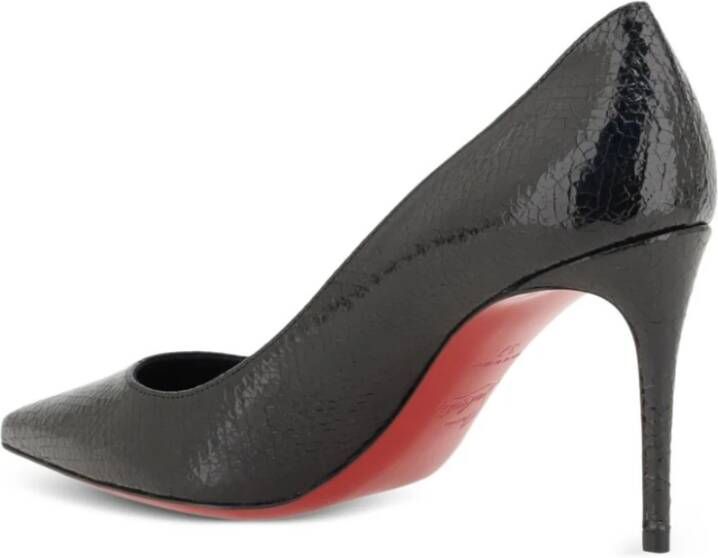 Christian Louboutin Zwarte Ster Leren Hak 85mm Black Dames