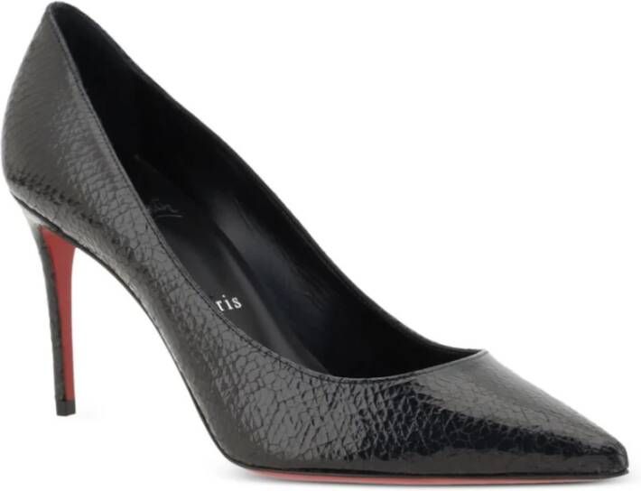 Christian Louboutin Zwarte Ster Leren Hak 85mm Black Dames