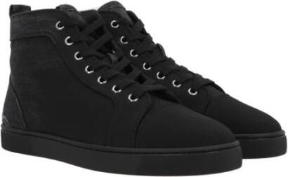 Christian Louboutin Zwarte Stoffen Sneakers Gemaakt in Italië Black Heren