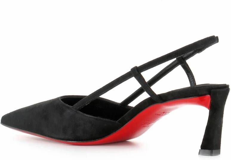 Christian Louboutin Zwarte Suède Décolleté Schoenen Black Dames