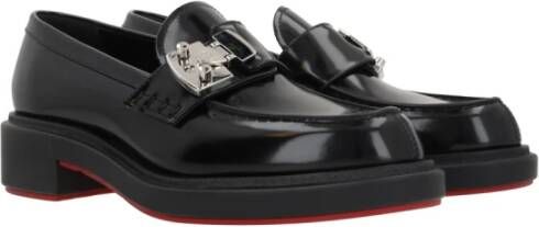 Christian Louboutin Zwarte Urban Moc Lock Platte Schoenen Black Dames