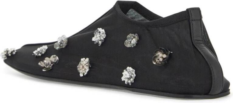 Christopher Esber Mesh Ballerina's met Pailletbloemen Black Dames