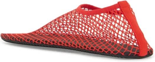 Christopher Esber Mesh Ballet Flats met Square Toe Red Dames