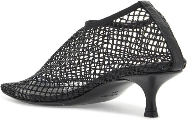 Christopher Esber Mesh Décolleté met Microkristallen Black Dames