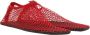 Christopher Esber Rode Mesh Vierkante Neus Platte Schoenen Red Dames - Thumbnail 2