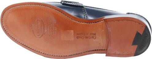 Church's Blauwe College Loafer met Handstiksels Blue Heren