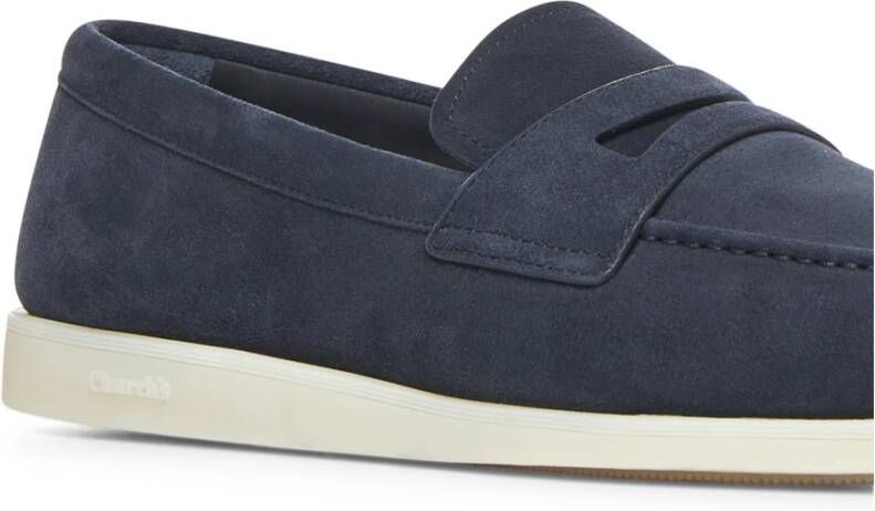 Church's Blauwe Slip-On Penny Loafer Schoenen Blue Heren