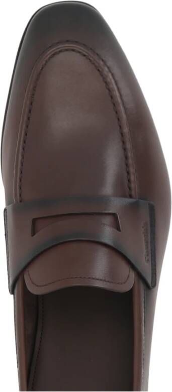 Church's Bruin leren amandelvormige loafers Brown Heren