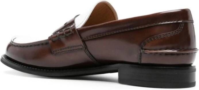 Church's Bruin Leren Loafers Elegante Stijl Brown Dames