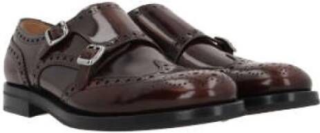 Church's Bruin Leren Monk Strap Brogues Brown Dames