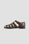 Church's Bruin leren visser sandalen met zilveren gesp Brown Heren - Thumbnail 4