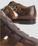 Church's Bruin leren visser sandalen met zilveren gesp Brown Heren - Thumbnail 5