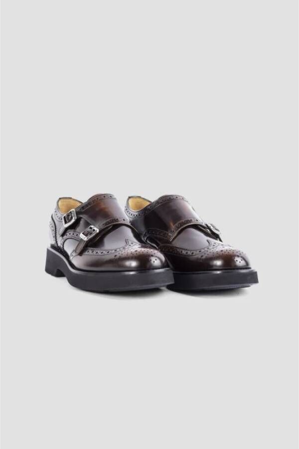 Church's Bruine leren monkstrap loafers Brown Heren