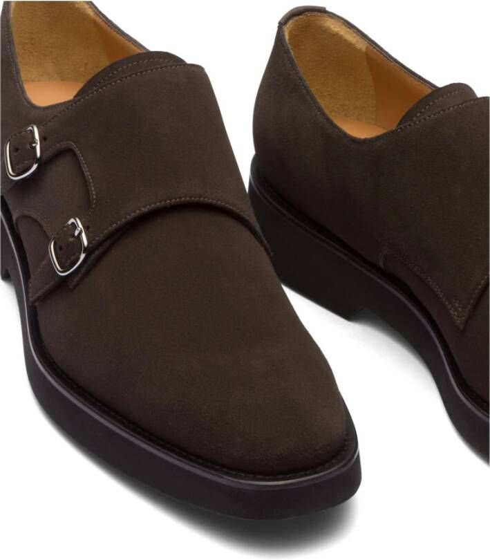 Church's Bruine Suède Dubbele Monk Strap Schoenen Brown Heren