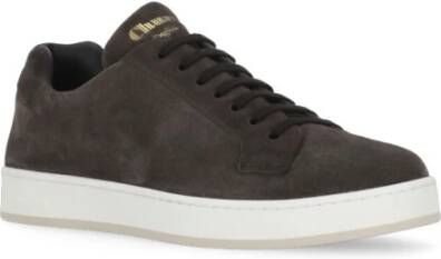 Church's Bruine Suède Leren Sneakers Ronde Neus Brown Heren