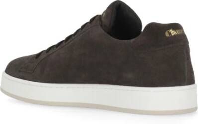 Church's Bruine Suède Leren Sneakers Ronde Neus Brown Heren