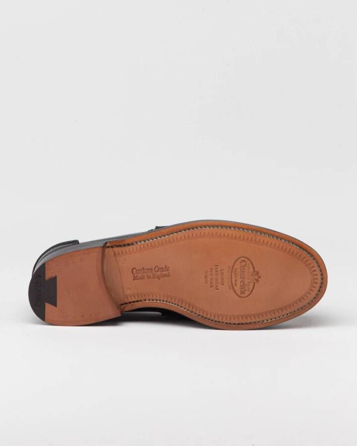 Church's Elegante Penny Moccasin met ambachtelijke details Black Heren