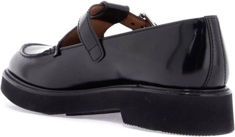 Church's Geborsteld leren Mary-Jane schoenen Black Dames