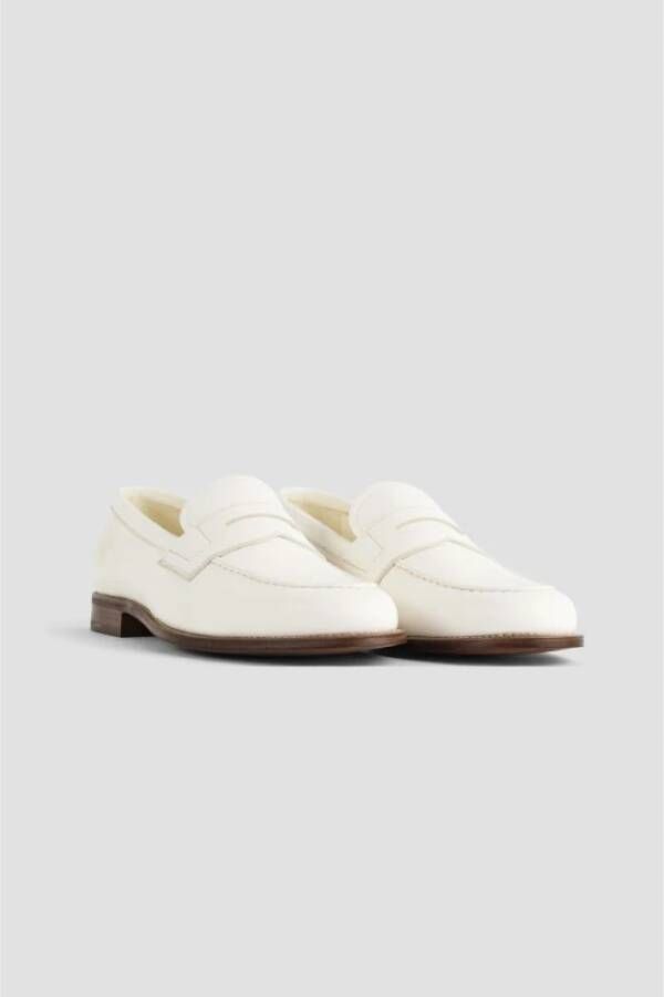 Church's Ivoor Leren Instaploafers Heswall White Dames