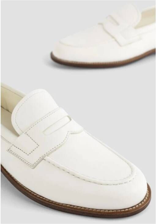 Church's Ivoor Leren Instaploafers Heswall White Dames