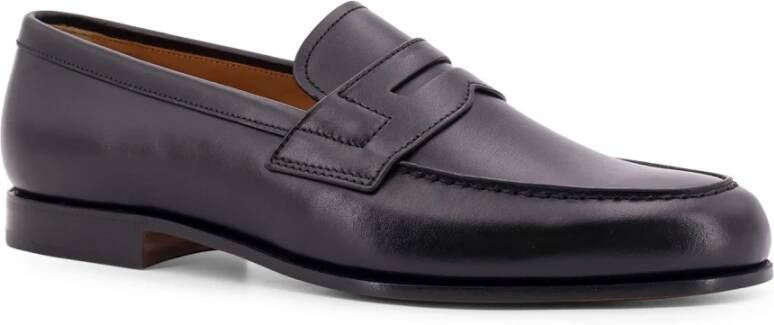 Church's Leren Loafer met Bedrukt Logo Black Heren