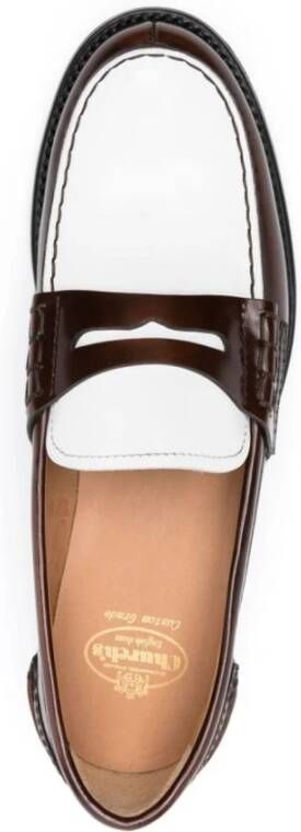 Church's Leren Loafers met Patent Effect Brown Dames