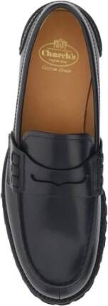 Church's Loafers met geribbelde rubberen hak Black Dames