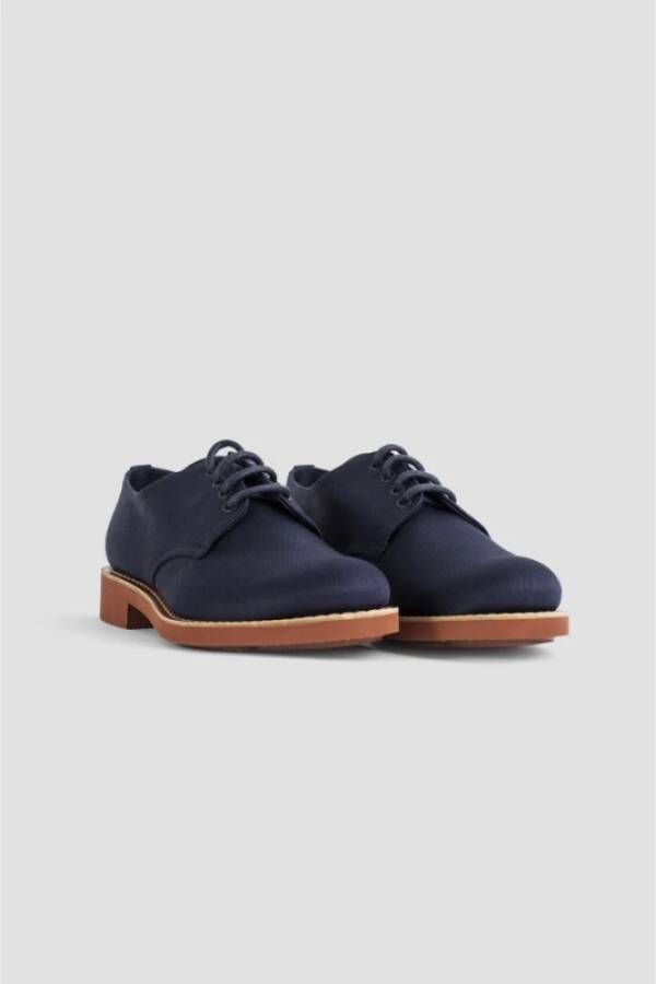 Church's Navy Blauwe Canvas Derby Schoenen Blue Heren