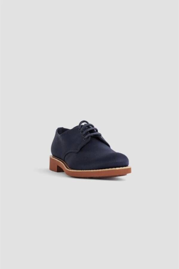 Church's Navy Blauwe Canvas Derby Schoenen Blue Heren