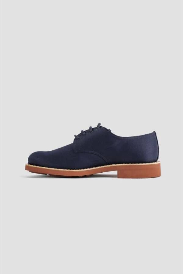 Church's Navy Blauwe Canvas Derby Schoenen Blue Heren