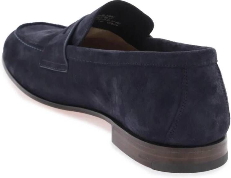 Church's Smart-Casual Suède Loafers Blue Heren