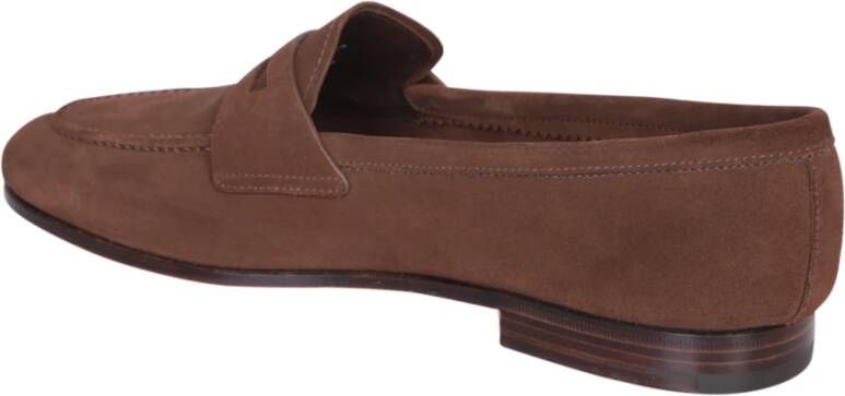 Church's Suède Loafer met Amandelvormige Neus Brown Heren