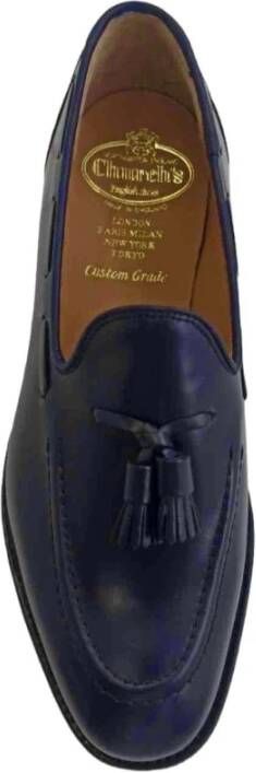 Church's Suède Loafer Schoen Blue Heren