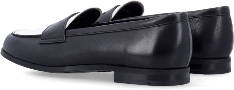 Church's Tweekleurige Leren Loafers Zwart Ivoor Black Dames