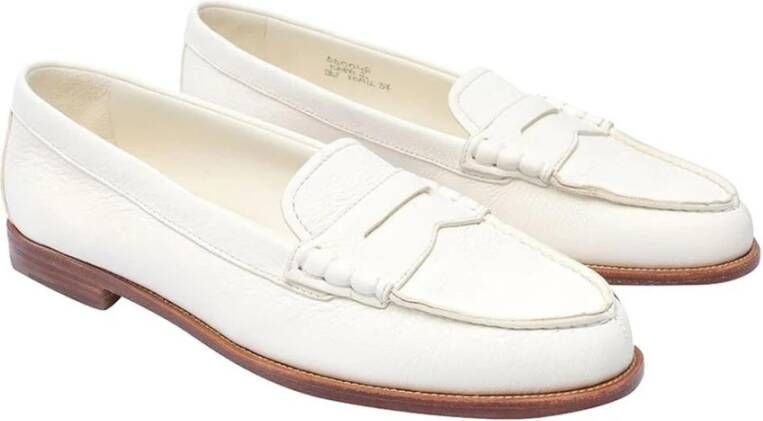 Church's Witte Leren Loafers voor Vrouwen White Dames