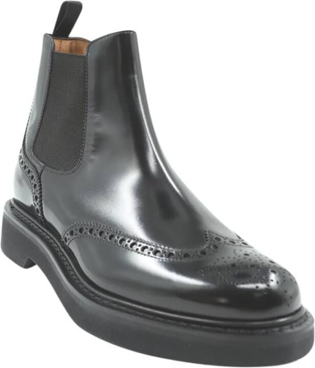 Church's Zwarte Chelsea Platte Schoenen Black Heren