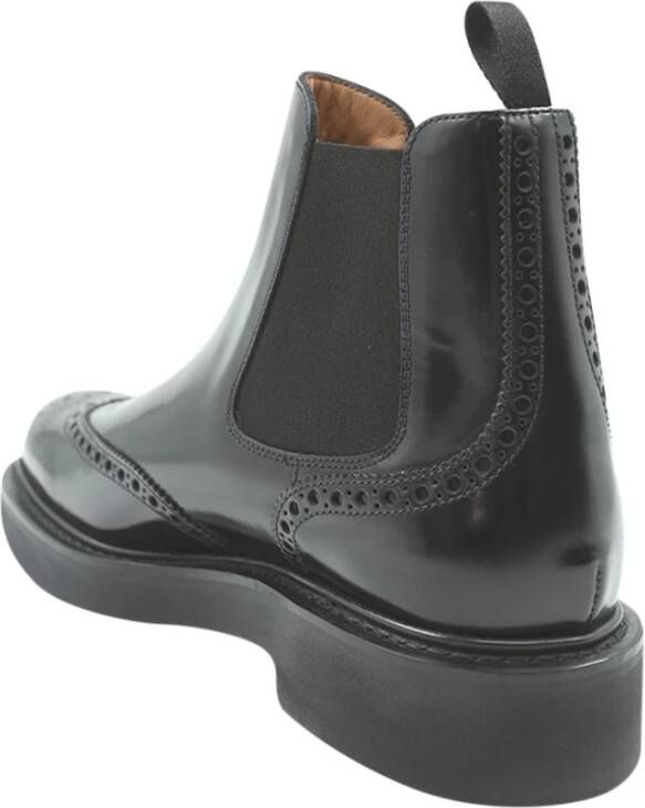 Church's Zwarte Chelsea Platte Schoenen Black Heren