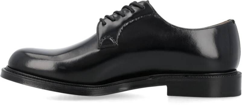 Church's Zwarte Leren Derby Schoenen Black Heren