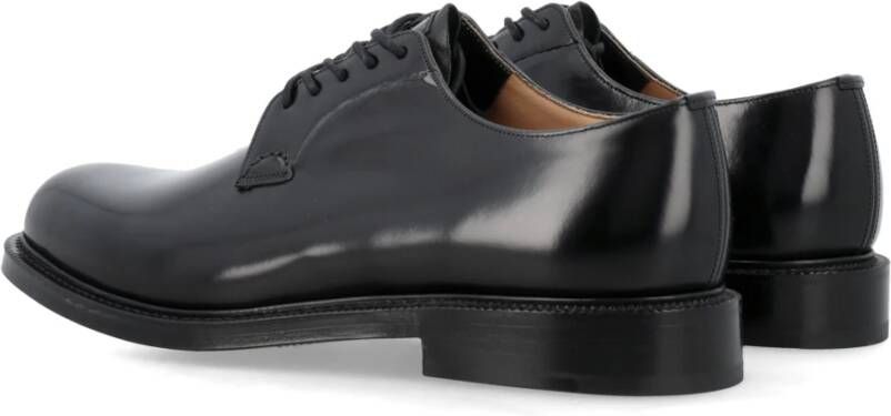 Church's Zwarte Leren Derby Schoenen Black Heren