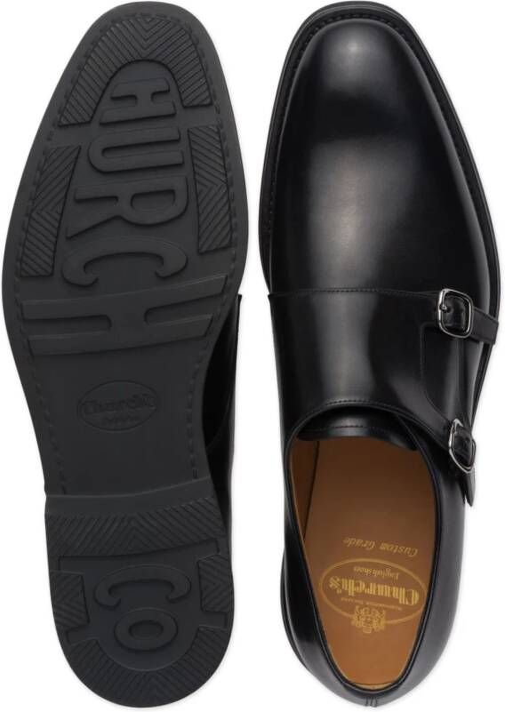 Church's Zwarte Double Monk Strap Schoenen Black Heren