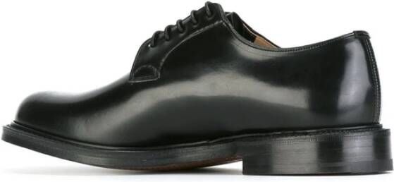 Church's Zwarte Gepolijste Binder Leren Derby Schoenen Black Heren